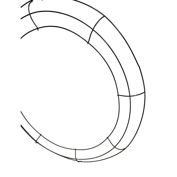 18" Black Metal Wreath Frame For Crafting & DIY Projects Set of 2 - Picture 4 of 4